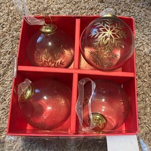 Martha Stewart Elegant Gold Holiday Ornaments